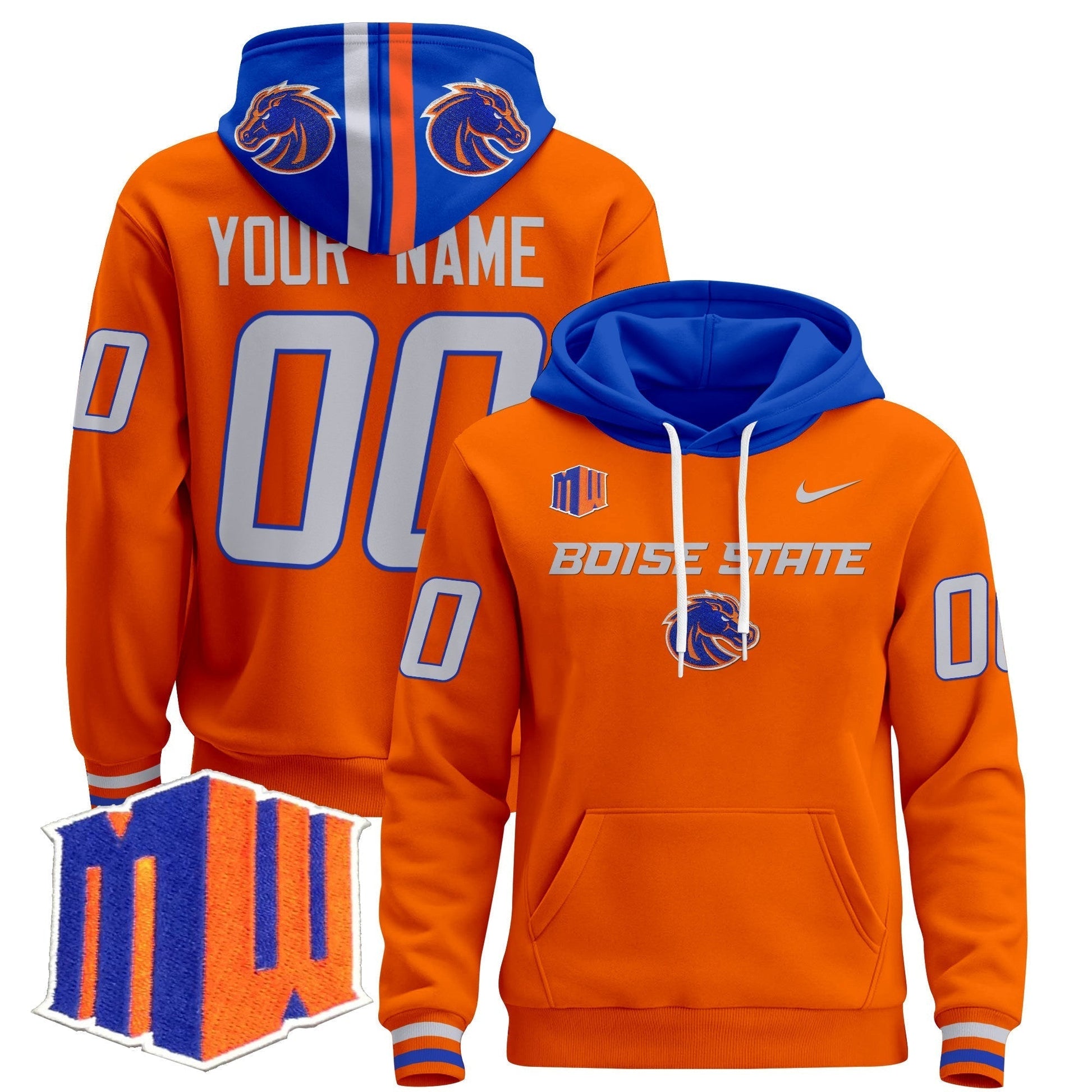 Boise State Broncos 2024 Custom Pullover Hoodie V3