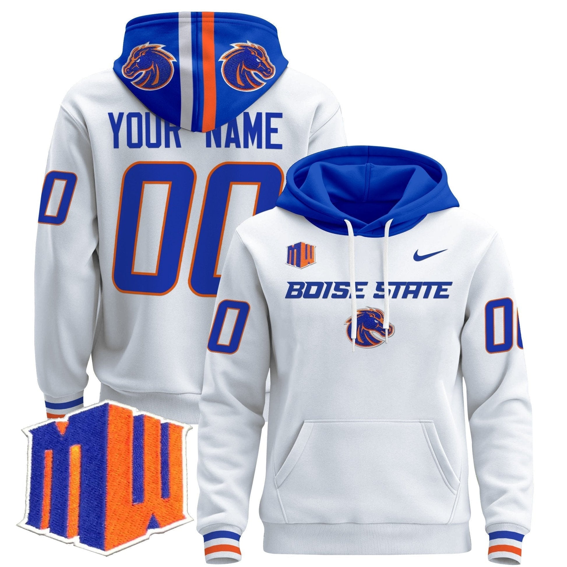 Boise State Broncos 2024 Custom Pullover Hoodie V3