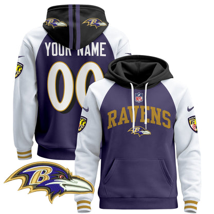 Baltimore Ravens 2024 Custom Pullover Hoodie V2