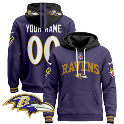 Baltimore Ravens 2024 Custom Pullover Hoodie V2