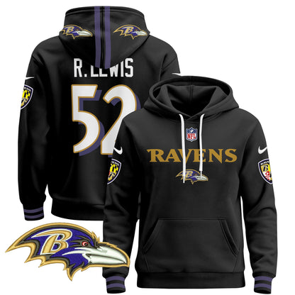 Baltimore Ravens 2024 Pullover Hoodie V3