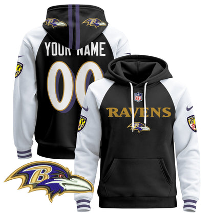 Baltimore Ravens 2024 Custom Pullover Hoodie V3