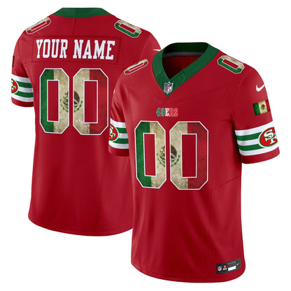 49ers Mexico Vapor Limited Custom Jersey V4 - All Stitched