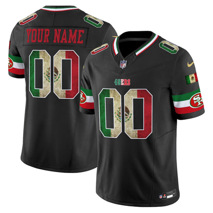 49ers Mexico Vapor Limited Custom Jersey V4 - All Stitched