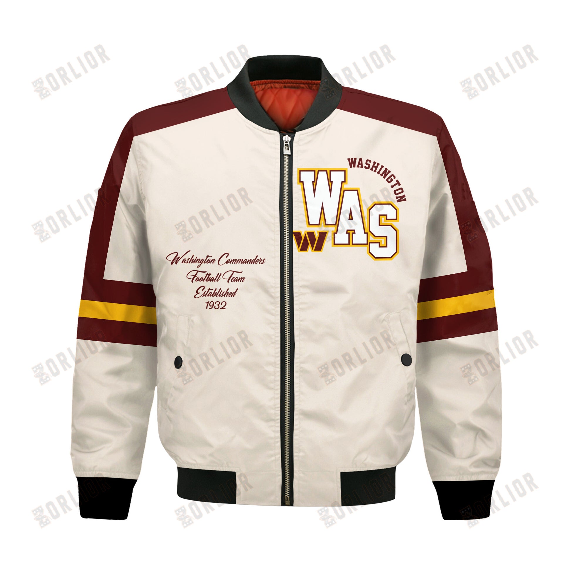 Washington Commanders Football Team 2024 -25 Feel The Power Bomber Jacket