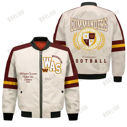 Washington Commanders Football Team 2024 -25 Feel The Power Bomber Jacket