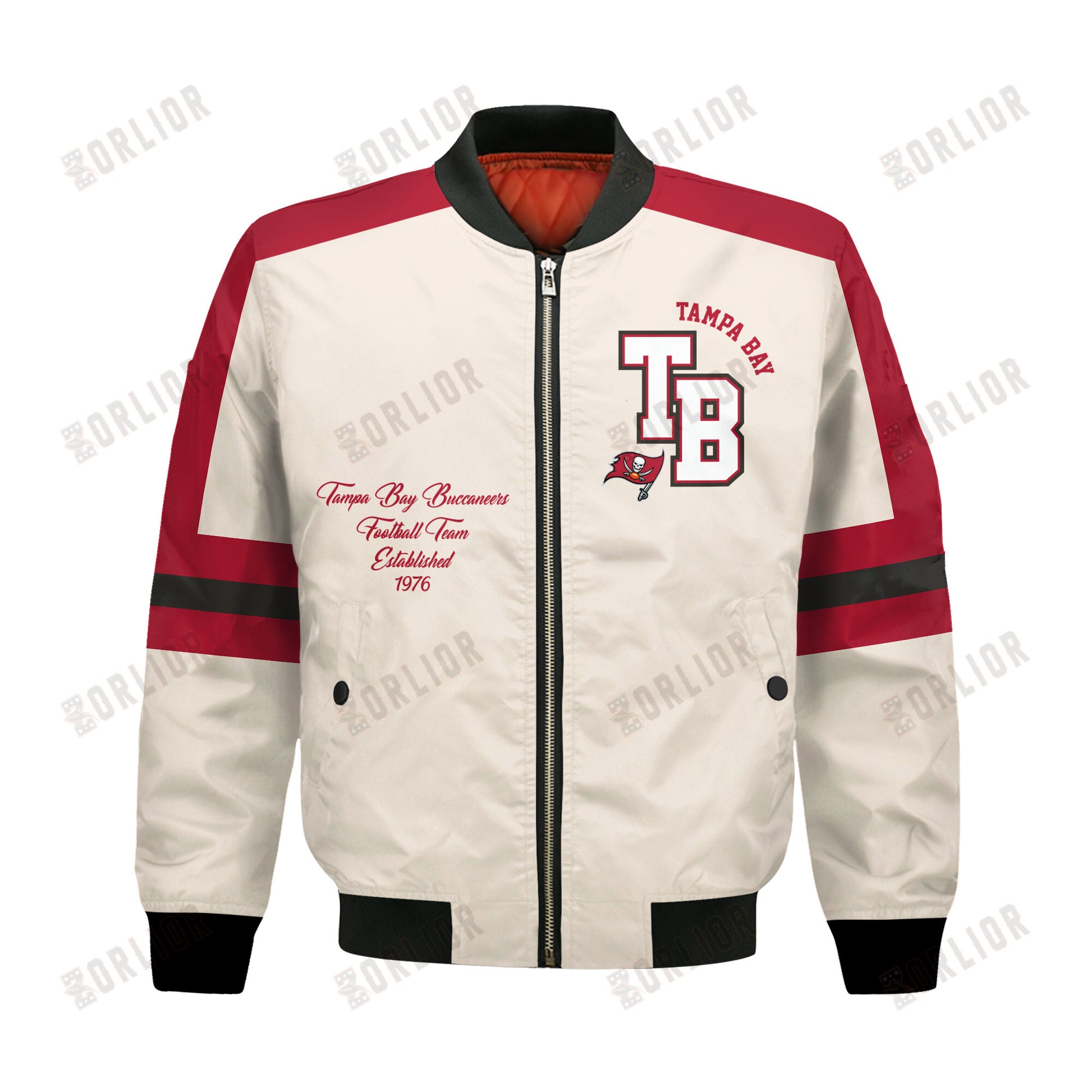 Tampa Bay Buccaneers Football Team 2024 -25 Feel The Power Bomber Jacket