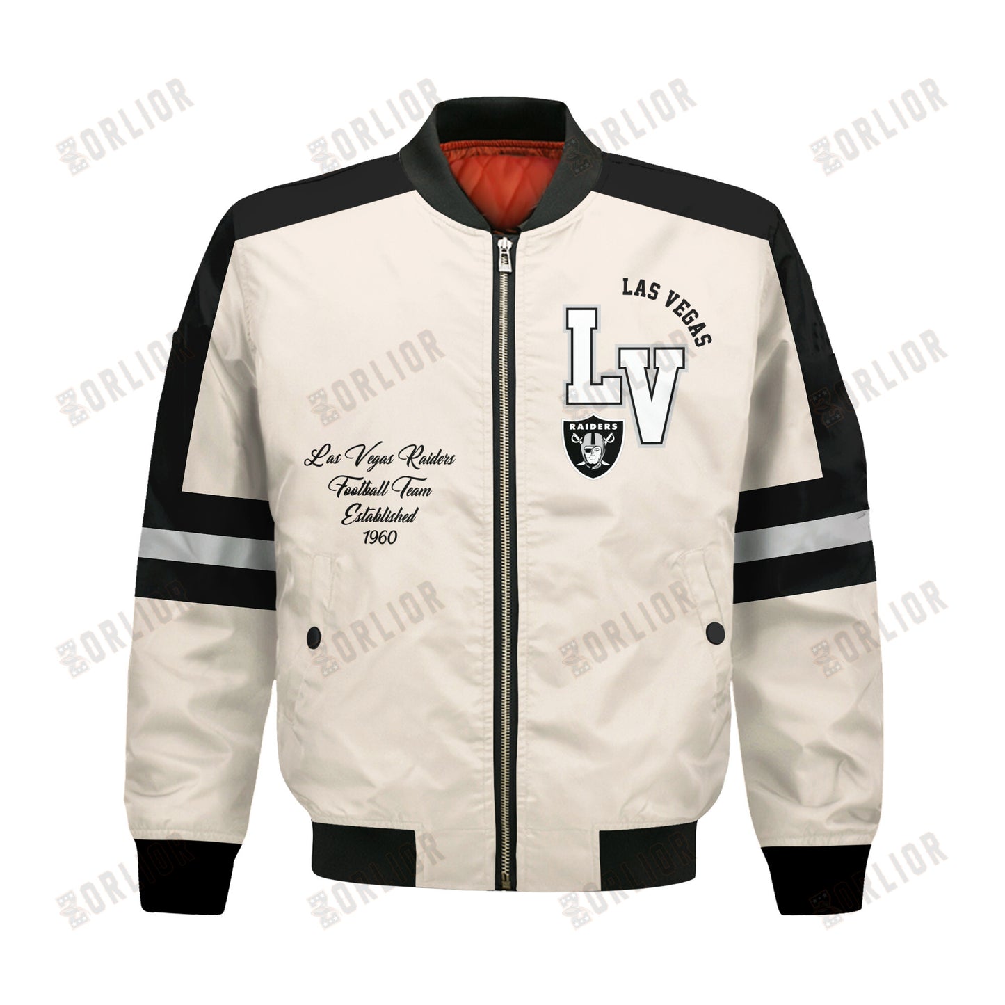 Las Vegas Raiders Football Team 2024 -25 Feel The Power Bomber Jacket
