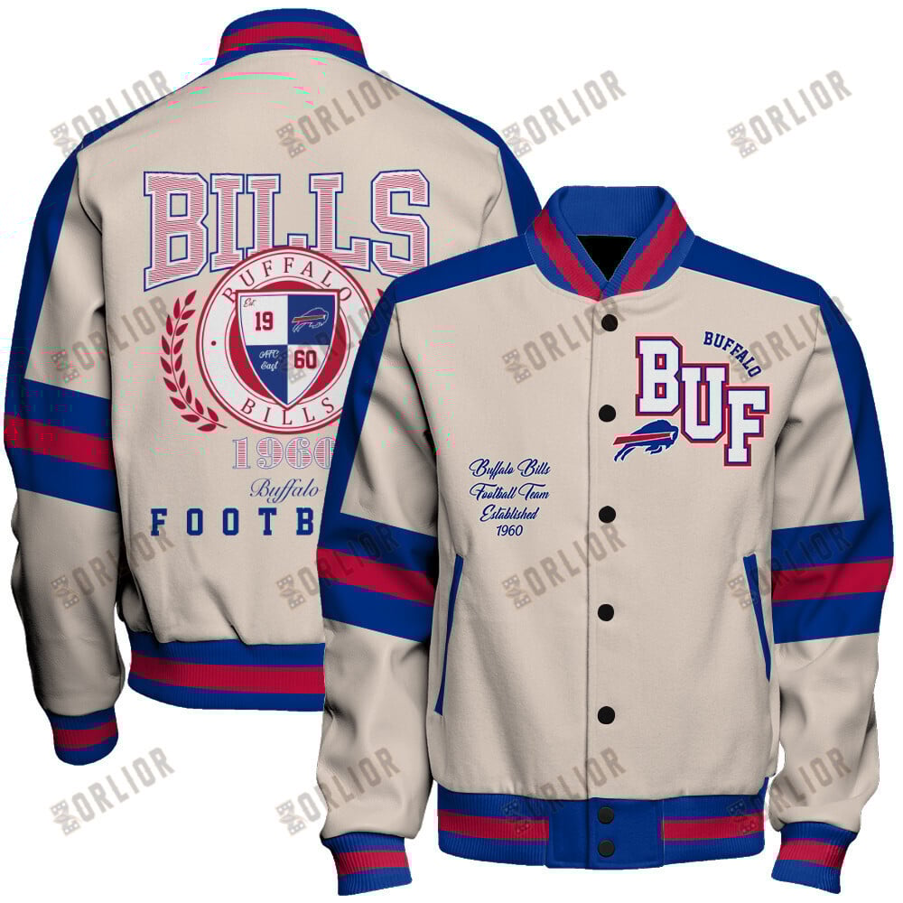Buffalo Bills Football Team 2024 -25 Feel The Power Unisex Varsity Jacket