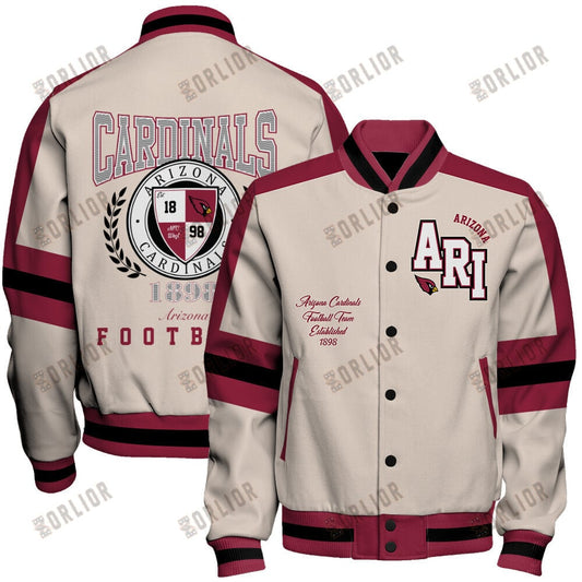 Arizona Cardinals Football Team 2024 -25 Feel The Power Unisex Varsity Jacket