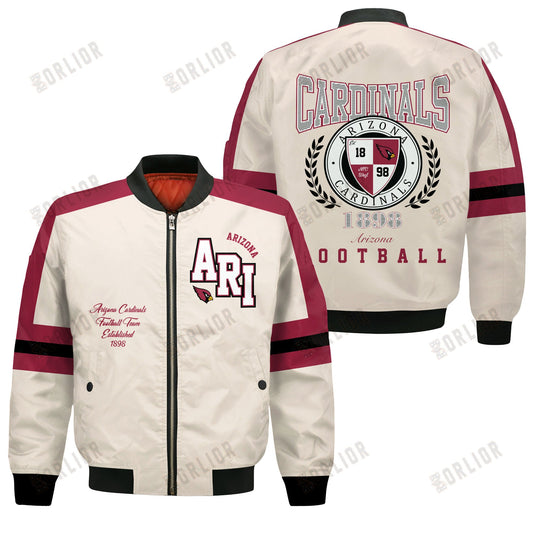 Arizona Cardinals Football Team 2024 -25 Feel The Power Bomber Jacket