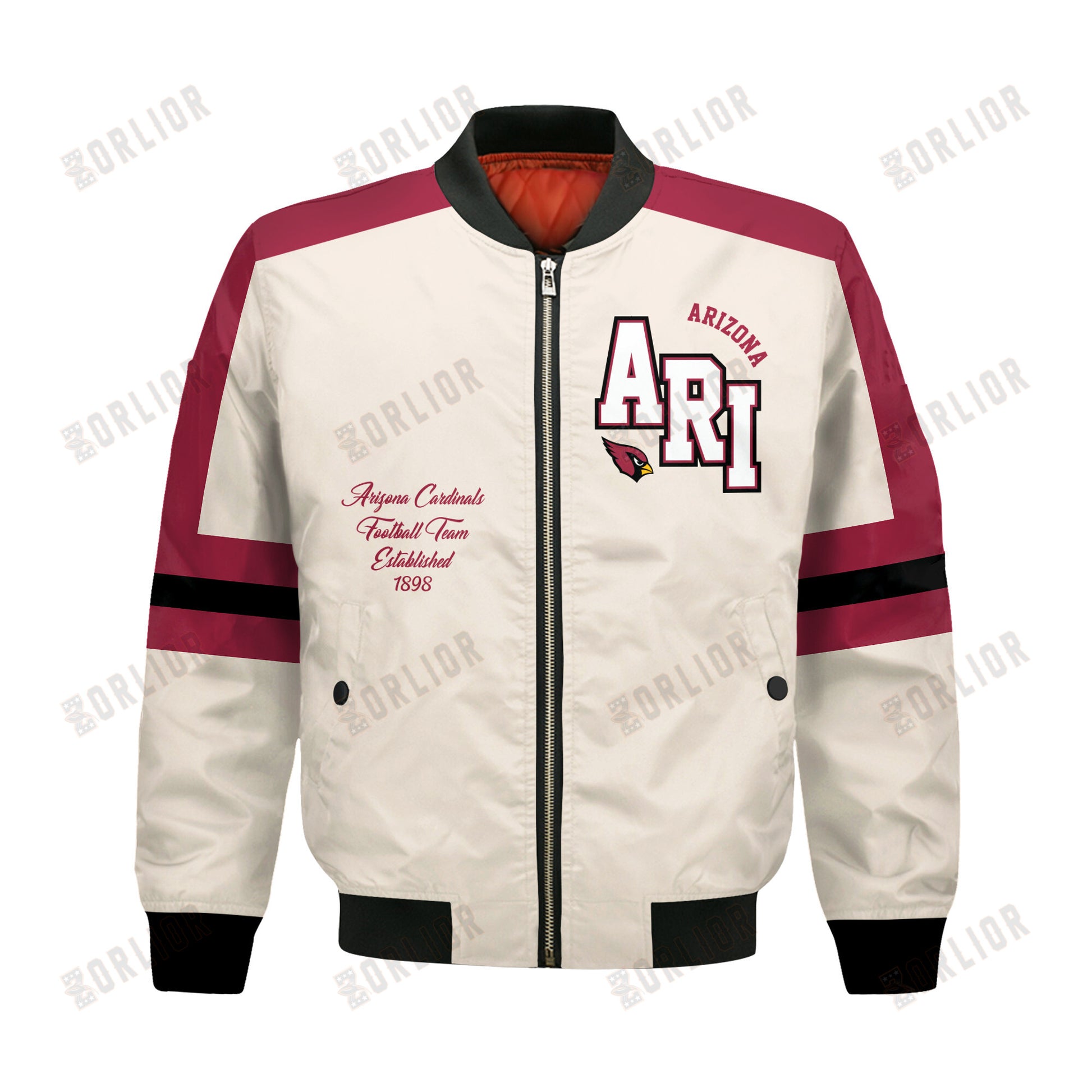 Arizona Cardinals Football Team 2024 -25 Feel The Power Bomber Jacket