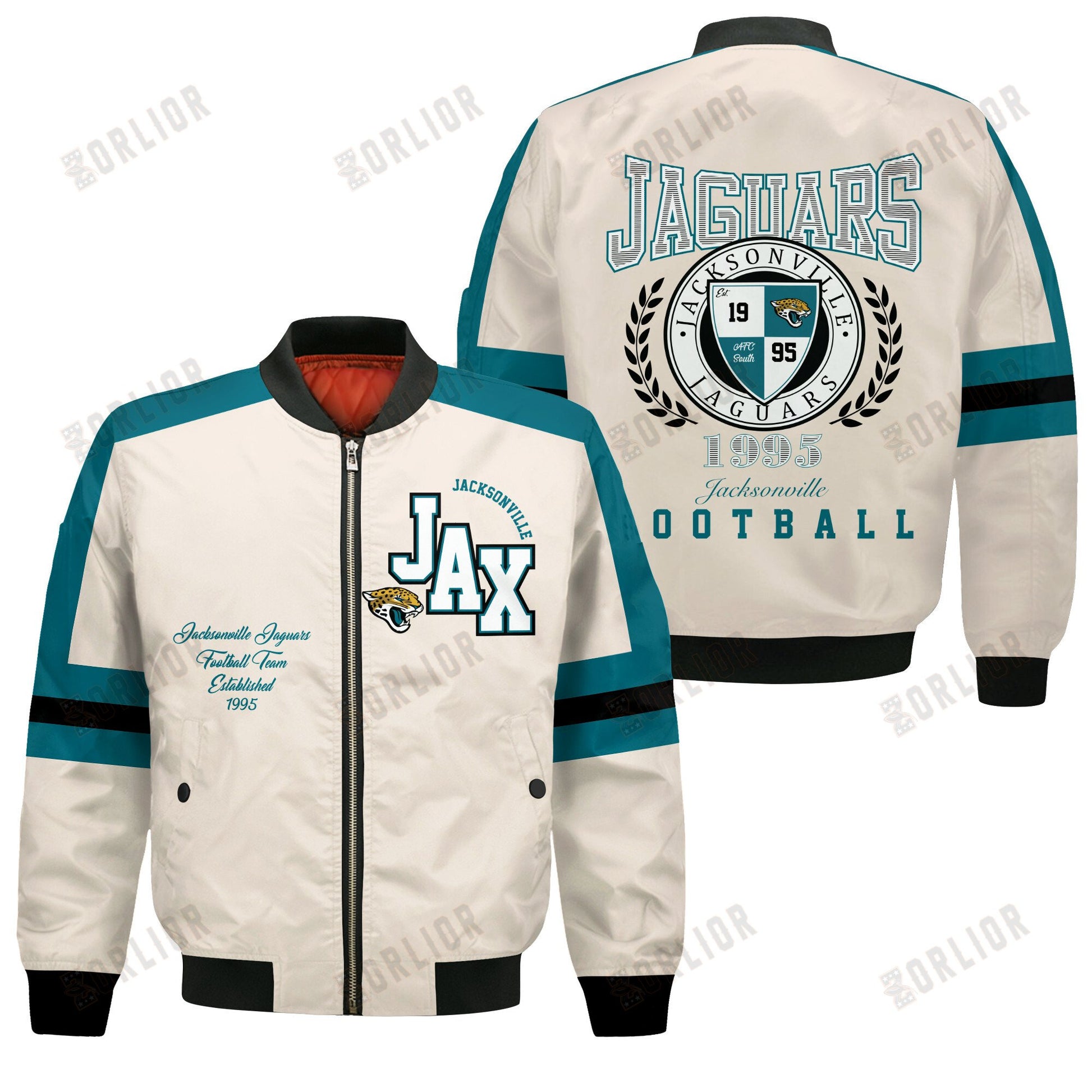 Jacksonville Jaguars Football Team 2024 -25 Feel The Power Bomber Jacket