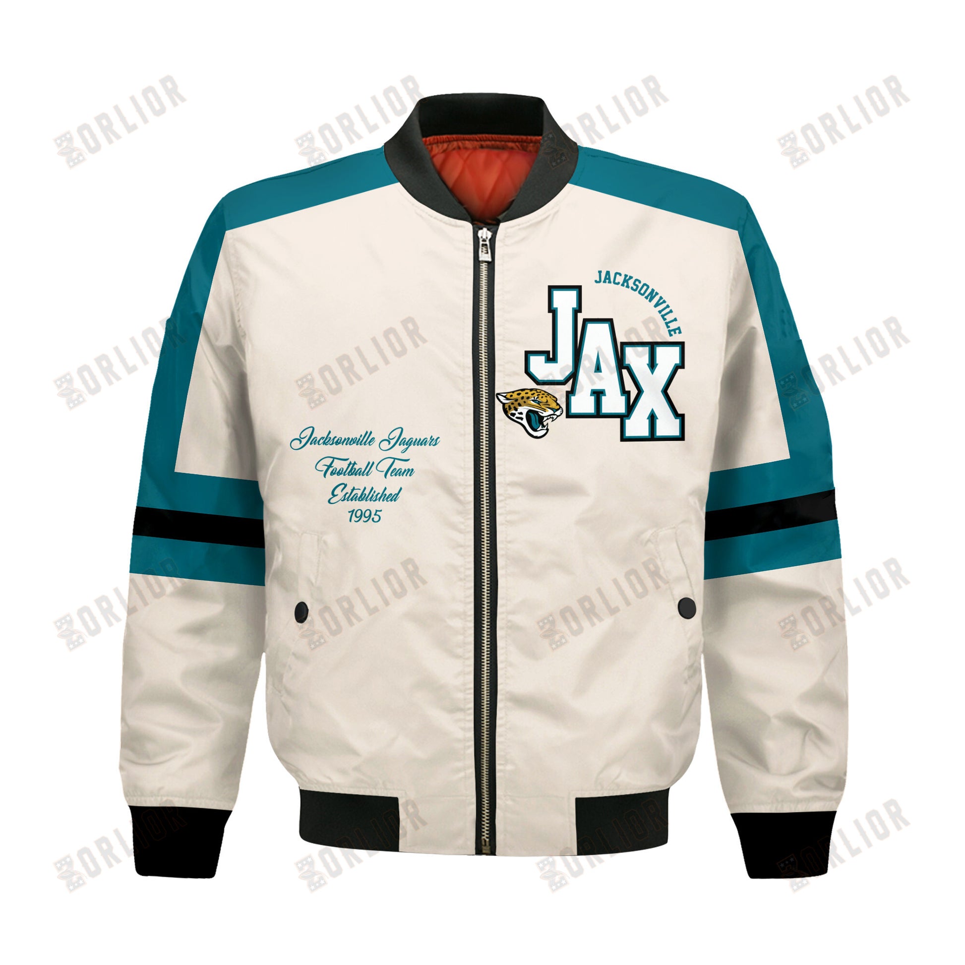 Jacksonville Jaguars Football Team 2024 -25 Feel The Power Bomber Jacket