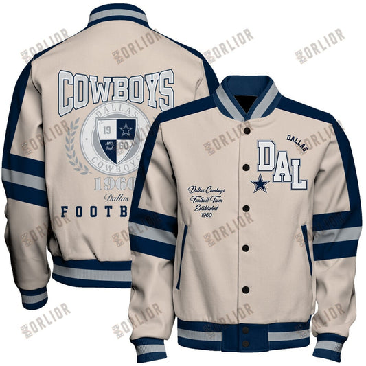 Dallas Cowboys Football Team 2024 -25 Feel The Power Unisex Varsity Jacket