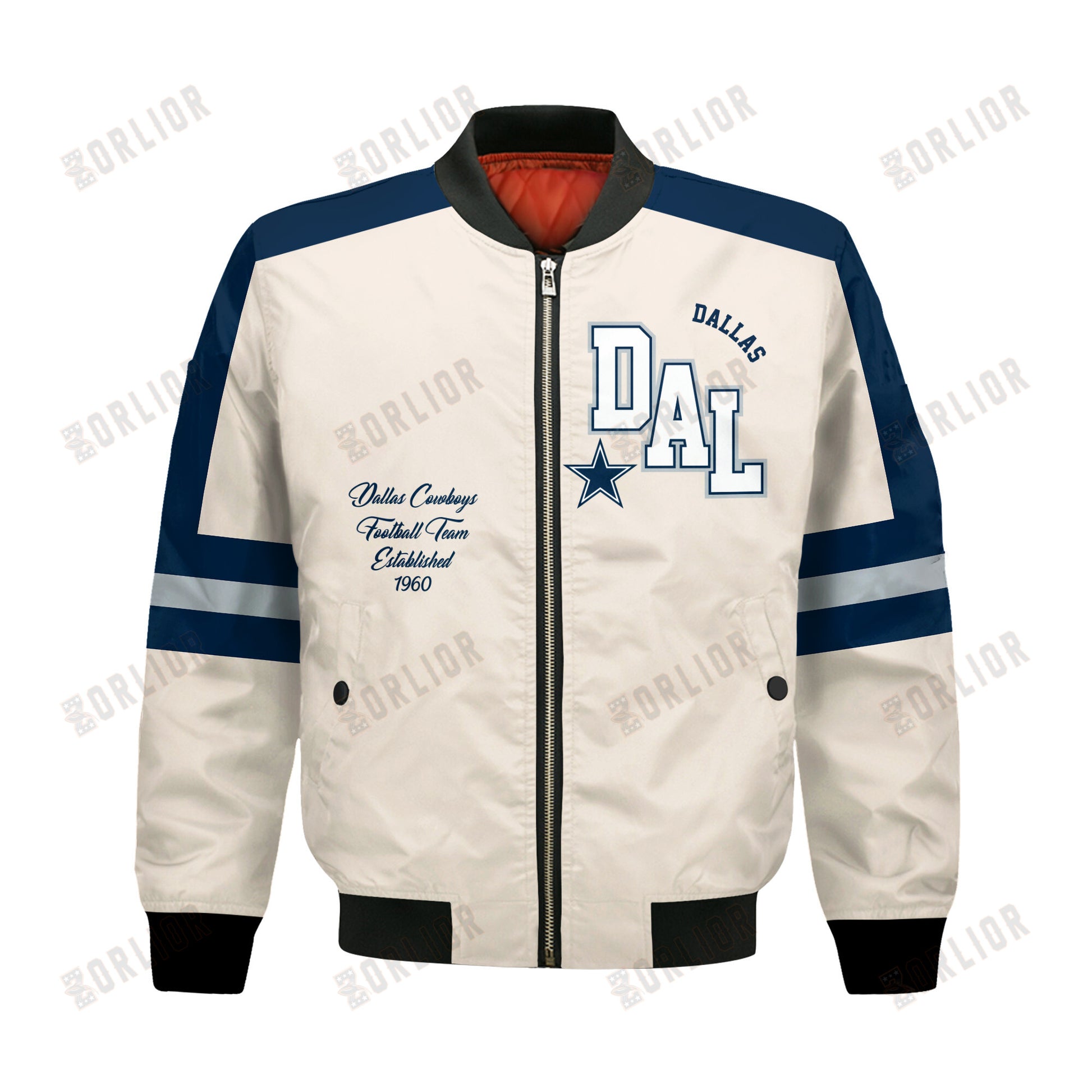 Dallas Cowboys Football Team 2024 -25 Feel The Power Bomber Jacket