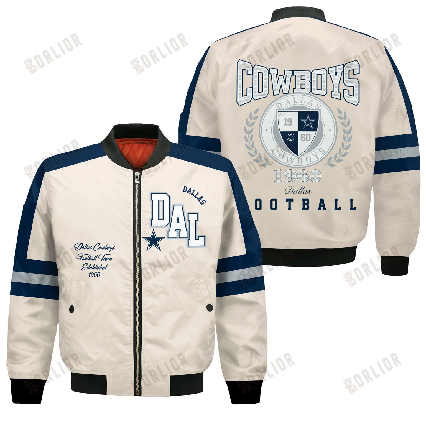 Dallas Cowboys Football Team 2024 -25 Feel The Power Bomber Jacket