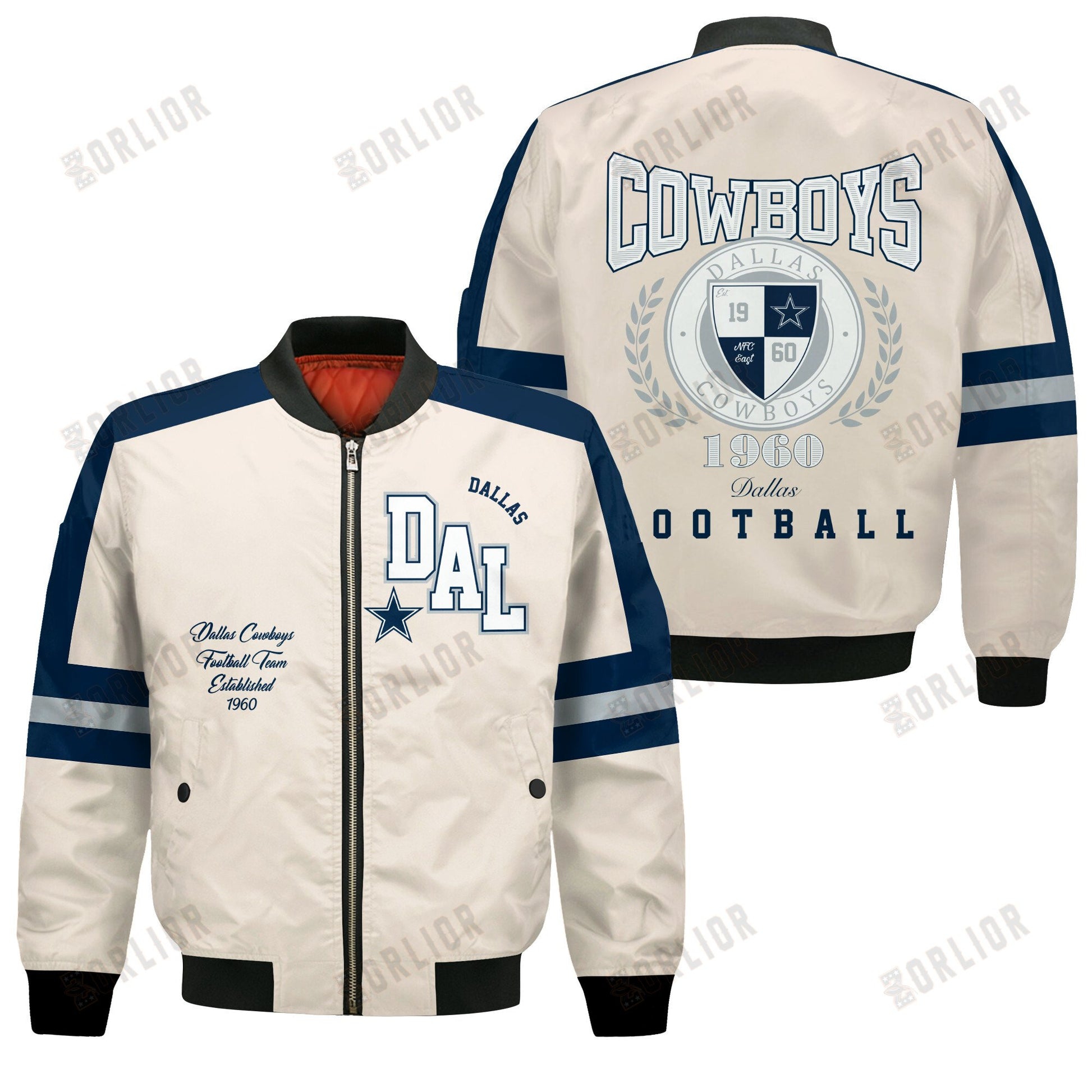 Dallas Cowboys Football Team 2024 -25 Feel The Power Bomber Jacket
