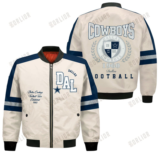 Dallas Cowboys Football Team 2024 -25 Feel The Power Bomber Jacket