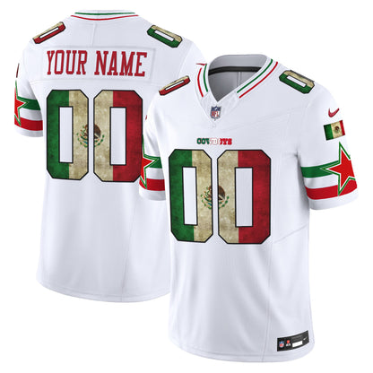 Dallas Cowboys Mexico Vapor Limited Custom Jersey V3 - All Stitched