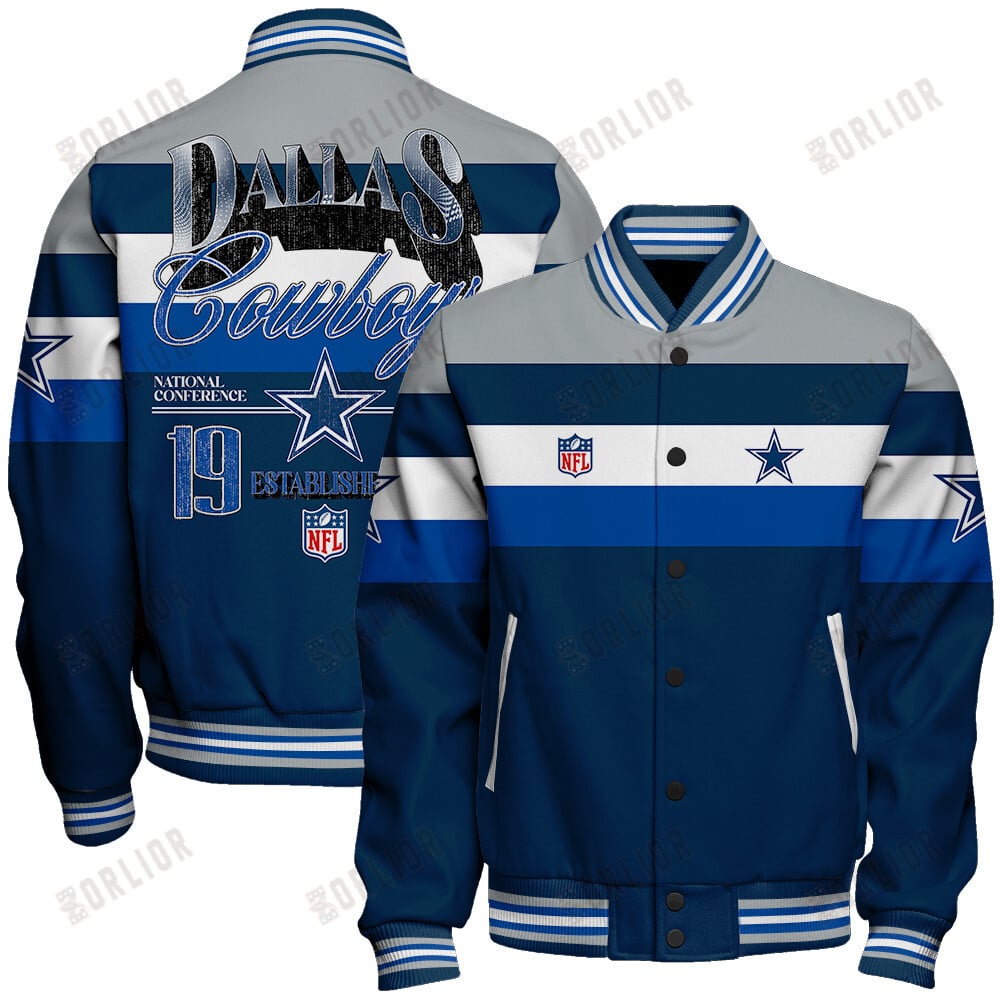 Dallas Cowboys Football Team 2024 -25 Fire Burning Opponents Unisex Varsity Jacket