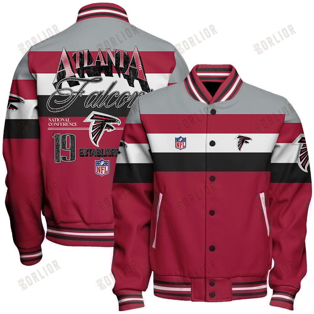 Atlanta Falcons Football Team 2024 -25 Fire Burning Opponents Unisex Varsity Jacket