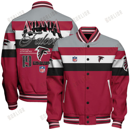 Atlanta Falcons Football Team 2024 -25 Fire Burning Opponents Unisex Varsity Jacket