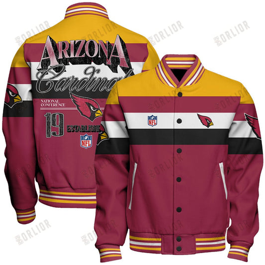 Arizona Cardinals Football Team 2024 -25 Fire Burning Opponents Unisex Varsity Jacket