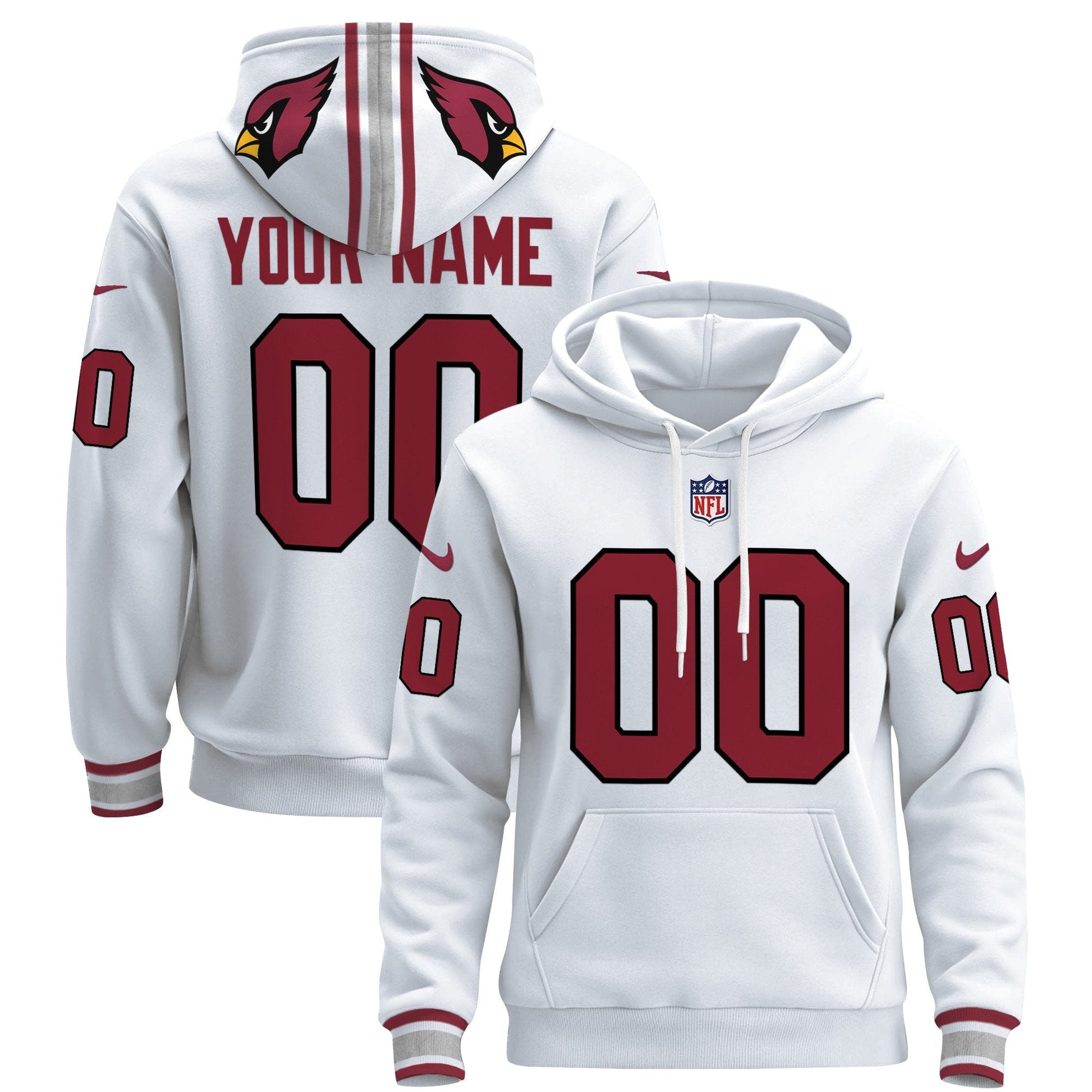 Arizona Cardinals 2024 Custom Pullover Hoodie