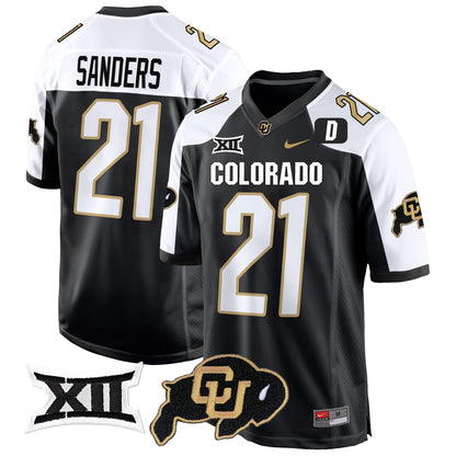 Colorado Buffaloes Big 12 XII Patch Game Jersey V2 - All Stitched