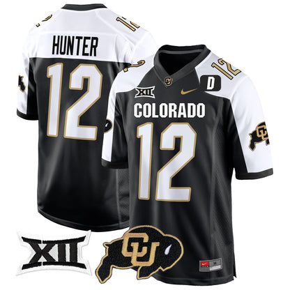 Colorado Buffaloes Big 12 XII Patch Game Jersey V2 - All Stitched