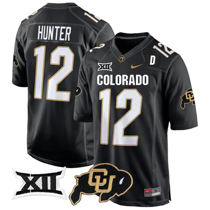 Colorado Buffaloes Big 12 XII Patch Game Jersey V2 - All Stitched