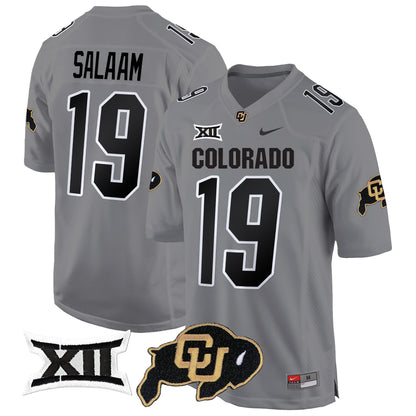 Colorado Buffaloes Big 12 XII Patch Game Jersey V2 - All Stitched