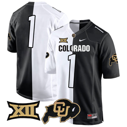 Colorado Buffaloes Big 12 XII Patch Game Jersey V2 - All Stitched