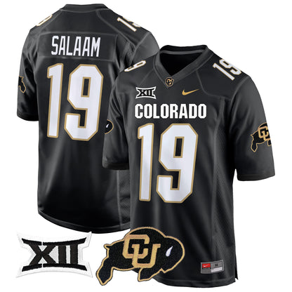 Colorado Buffaloes Big 12 XII Patch Game Jersey V2 - All Stitched