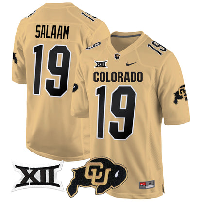 Colorado Buffaloes Big 12 XII Patch Game Jersey V2 - All Stitched