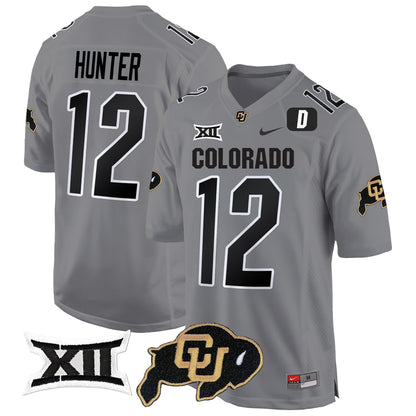 Colorado Buffaloes Big 12 XII Patch Game Jersey V2 - All Stitched