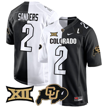 Colorado Buffaloes Big 12 XII Patch Game Jersey V2 - All Stitched