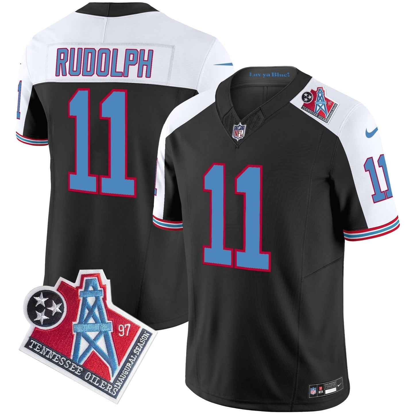 Men's Titans 1997 Throwback Vapor Limited Jersey - All Stitched