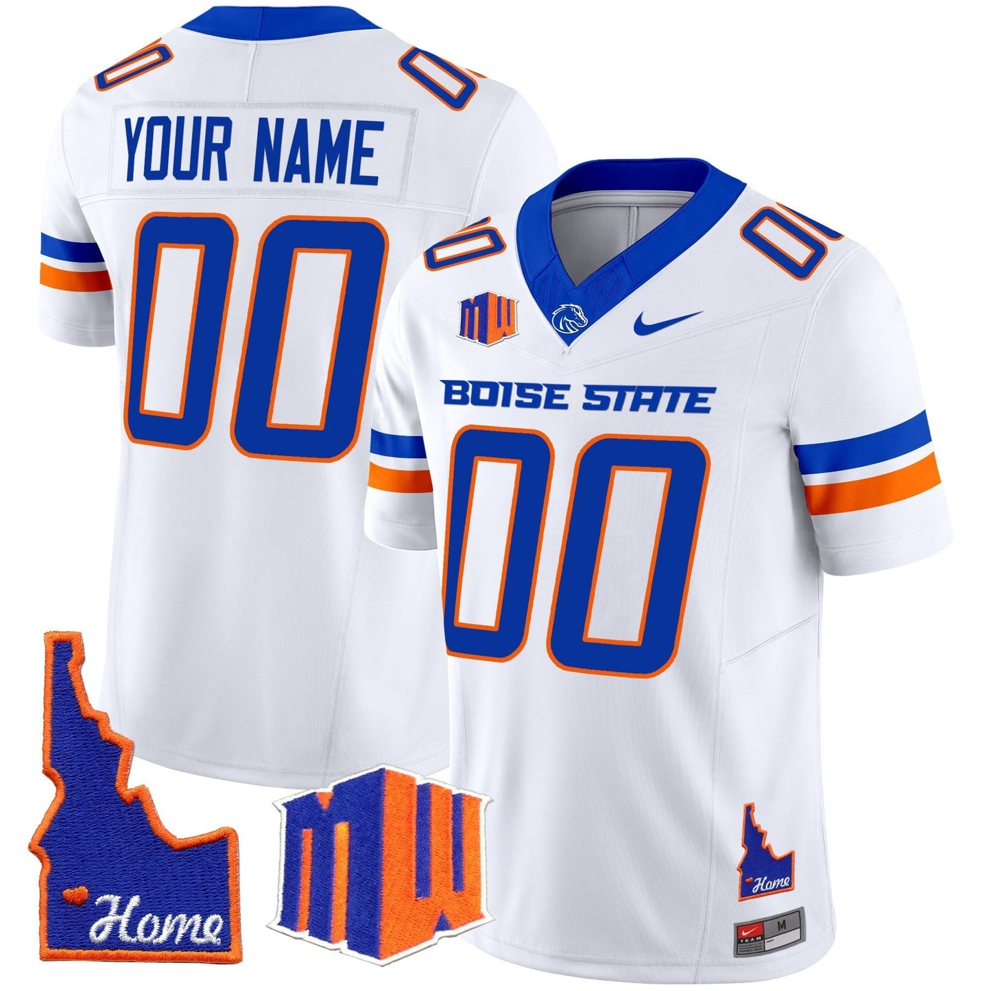 Boise State Broncos 2024 Home Patch Vapor Limited Custom Jersey - All Stitched