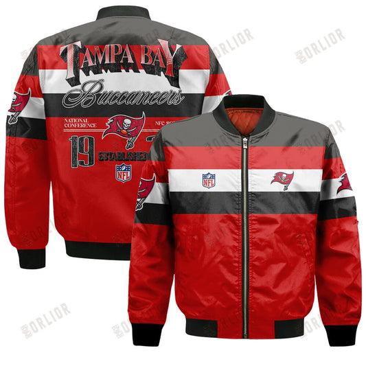Tampa Bay Buccaneers Football Team 2024 -25 Fire Burning Opponents Bomber Jacket