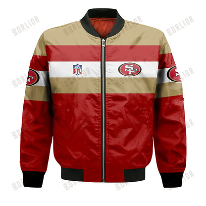 San Francisco 49ers Football Team 2024 -25 Fire Burning Opponents Bomber Jacket