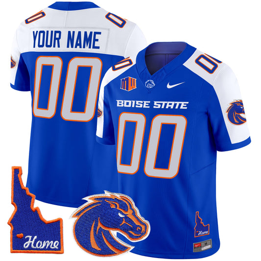 Boise State Broncos 2024 Home Patch Vapor Limited Custom Jersey - All Stitched