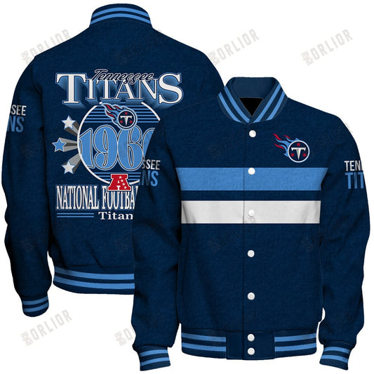 Tennessee Titans Football Team 2024 -25 Super Durable Unisex Varsity Jacket