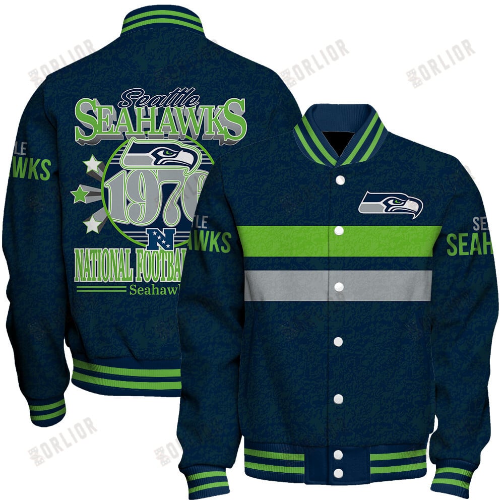 Seattle Seahawks Football Team 2024 -25 Super Durable Unisex Varsity Jacket