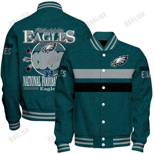 Philadelphia Eagles Football Team 2024 -25 Super Durable Unisex Varsity Jacket