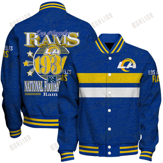 Los Angeles Rams Football Team 2024 -25 Super Durable Unisex Varsity Jacket