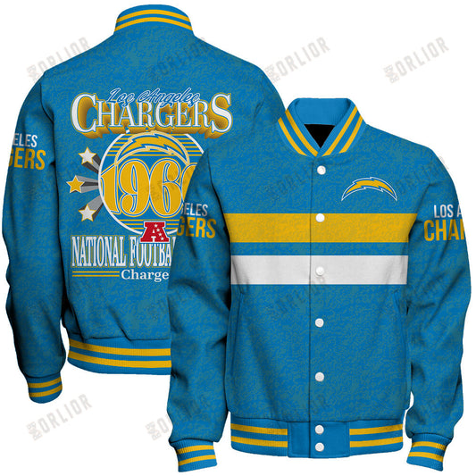 Los Angeles Chargers Football Team 2024 -25 Super Durable Unisex Varsity Jacket