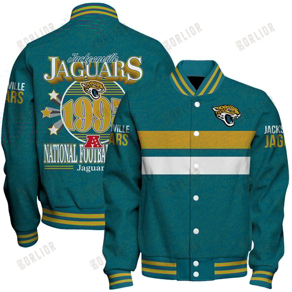 Jacksonville Jaguars Football Team 2024 -25 Super Durable Unisex Varsity Jacket