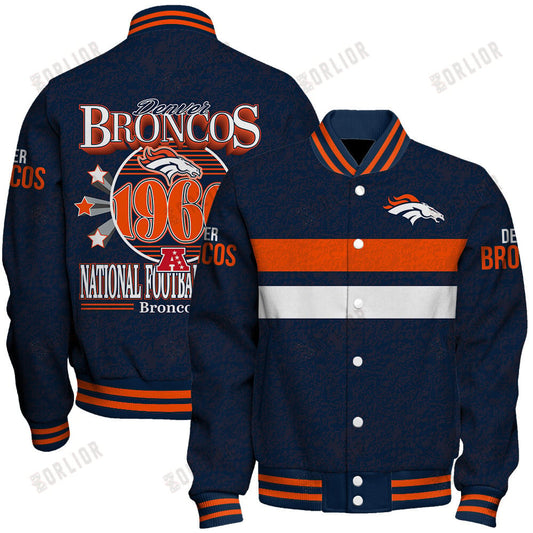 Denver Broncos Football Team 2024 -25 Super Durable Unisex Varsity Jacket